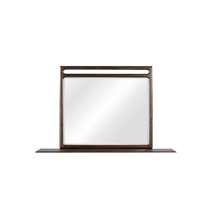 Modus Sol Beveled Glass Wall or Dresser Mirror in Brown Spice
