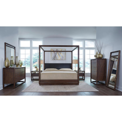 Modus Sol Beveled Glass Wall or Dresser Mirror in Brown Spice