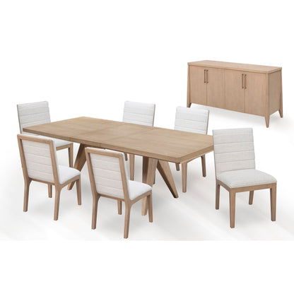 Modus Sumire Ash Wood Rectangular Extension Table in Ginger