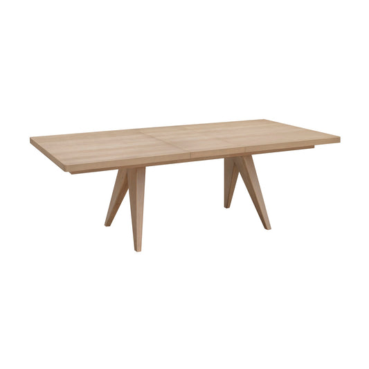 Modus Sumire Ash Wood Rectangular Extension Table in Ginger
