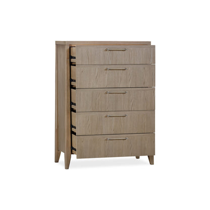 Modus Modus Modus Sumire Five Drawer Ash Wood Chest in Ginger