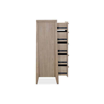 Modus Modus Modus Sumire Five Drawer Ash Wood Chest in Ginger
