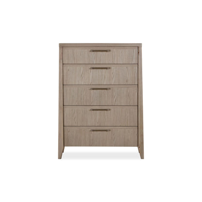 Modus Modus Modus Sumire Five Drawer Ash Wood Chest in Ginger