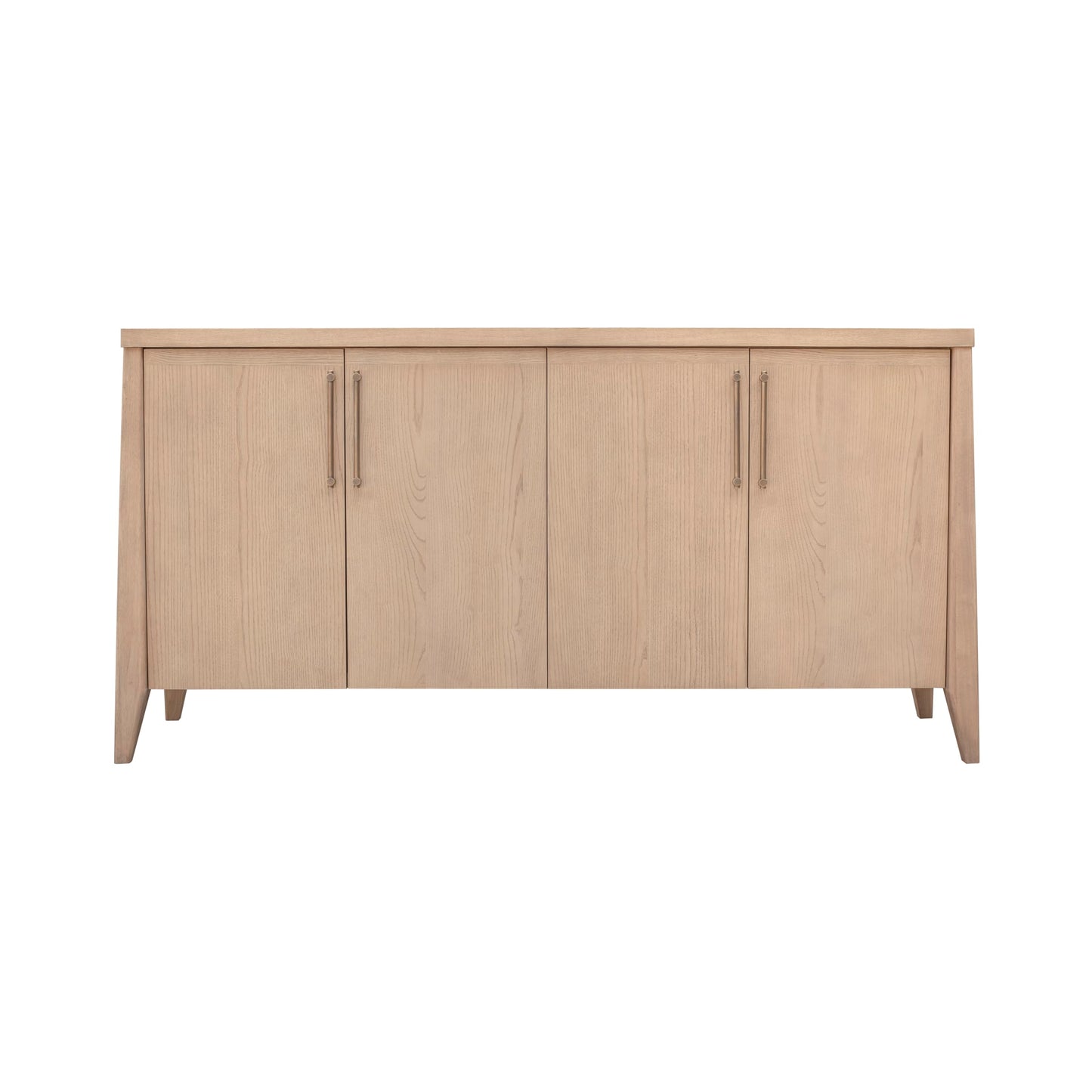 Modus Sumire Four Door Ash Wood Sideboard in Ginger