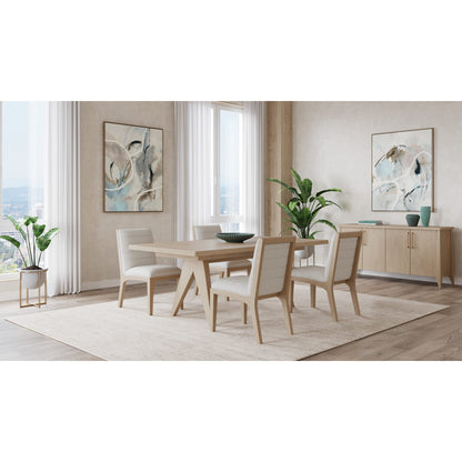 Modus Sumire Four Door Ash Wood Sideboard in Ginger
