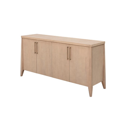 Modus Sumire Four Door Ash Wood Sideboard in Ginger