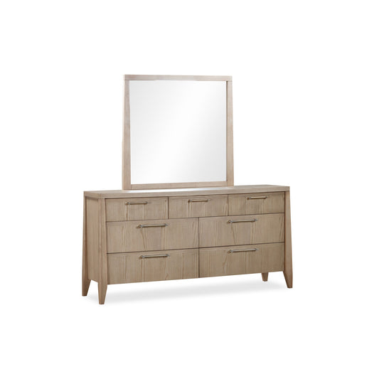 Modus Sumire Seven Drawer Ash Wood Dresser in Ginger