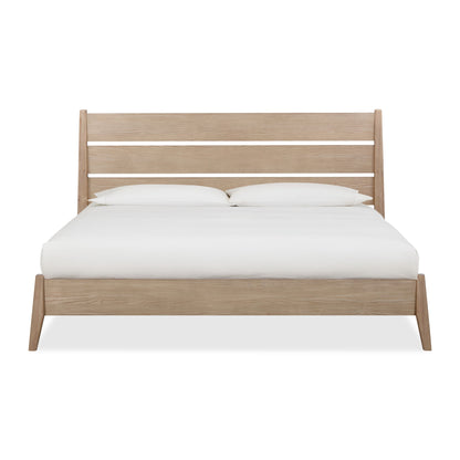 Modus Sumire Slatted Ash Wood Platform Bed in Ginger
