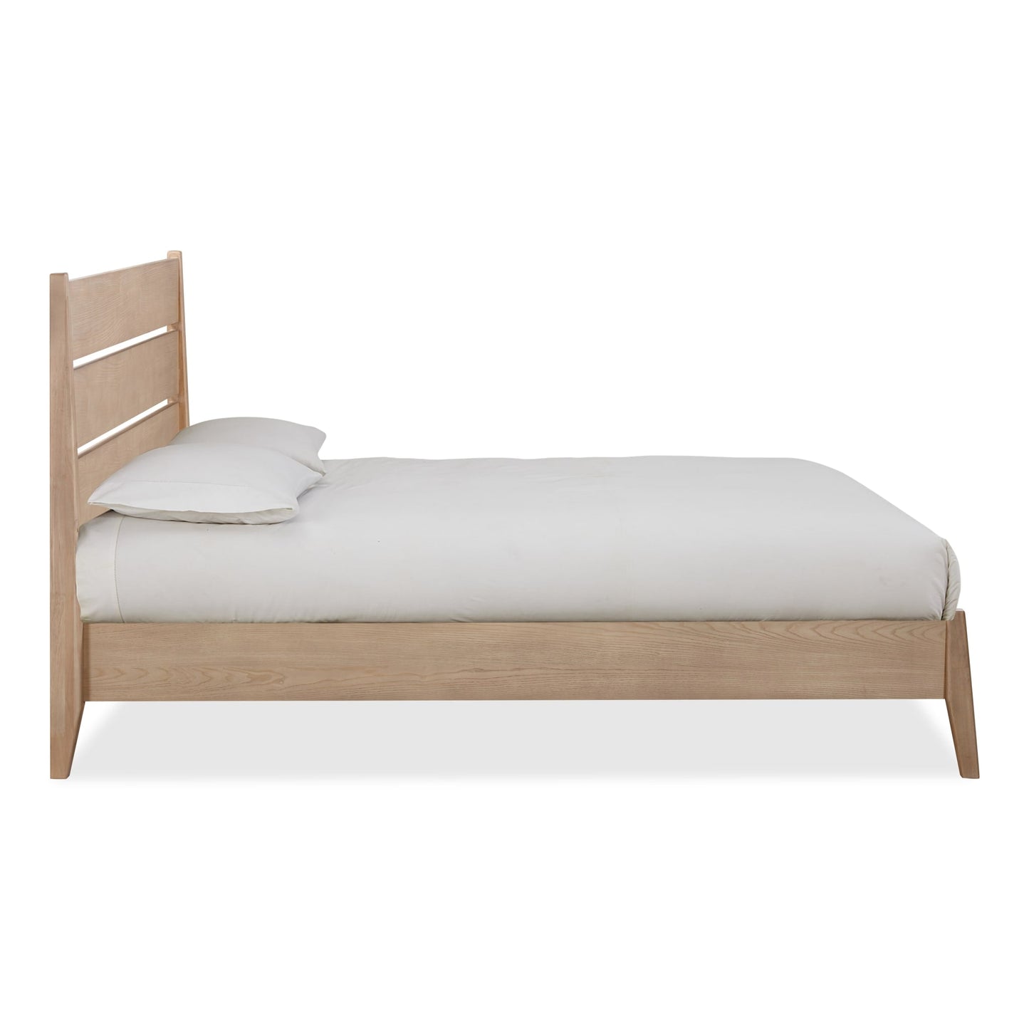 Modus Sumire Slatted Ash Wood Platform Bed in Ginger