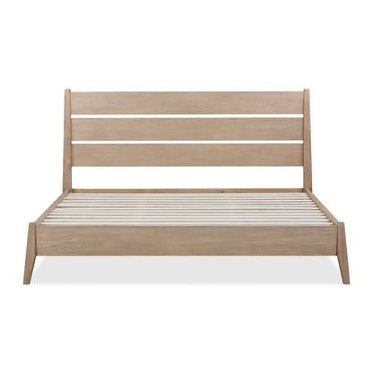 Modus Sumire Slatted Ash Wood Platform Bed in Ginger