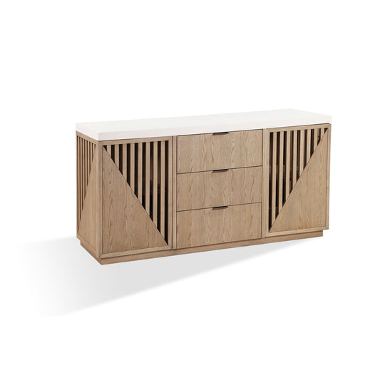 Modus Sumner Three Drawer Two Door Sideboard in Natural