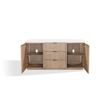 Modus Sumner Three Drawer Two Door Sideboard in Natural