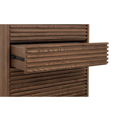 Modus Modus Modus Tanner Five Drawer Ash Wood Chest in Roux