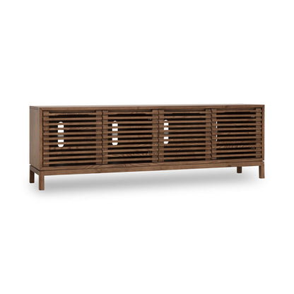 Modus Tanner Four Door Solid Ash Media Console in Roux
