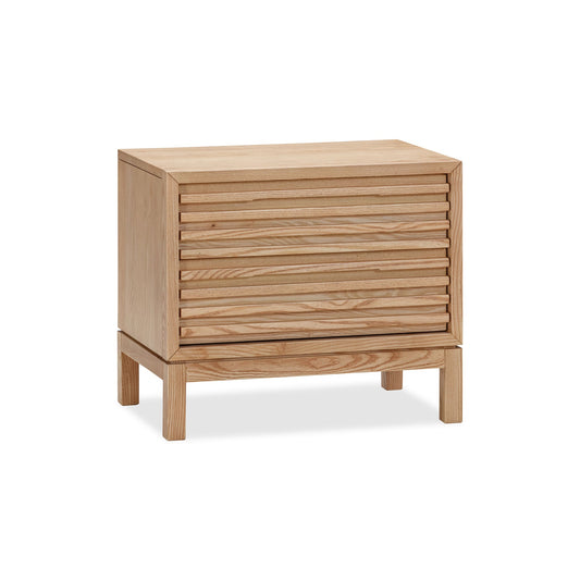Modus Tanner Two Drawer Ash Wood Nightstand in Flaxen
