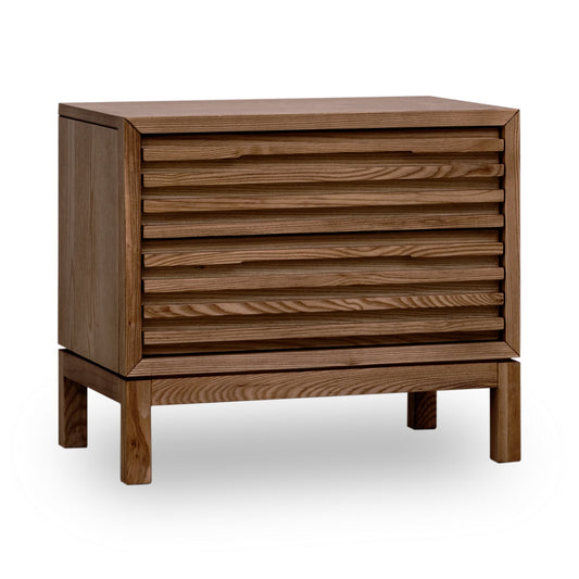 Modus Tanner Two Drawer Ash Wood Nightstand in Roux