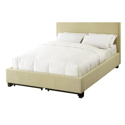 Modus Tavel Nailhead Footboard Storage Bed in Tumbleweed