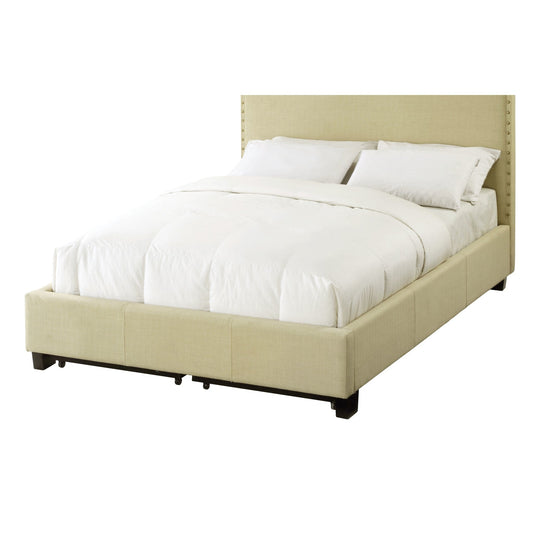 Modus Tavel Nailhead Footboard Storage Bed in Tumbleweed