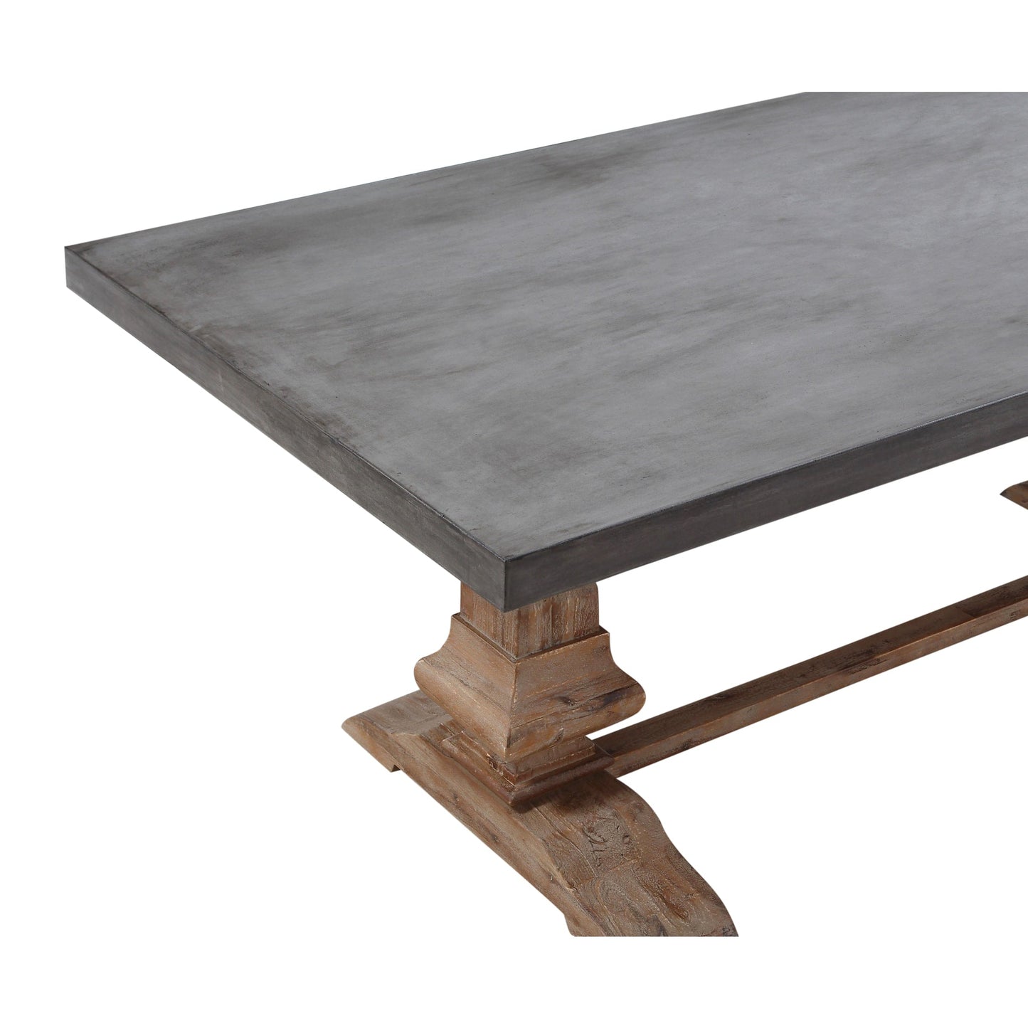 Modus Thurston Concrete and Solid Wood Rectangular Dining Table