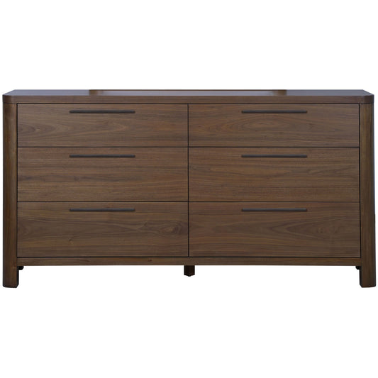 Modus Totes Six Drawer Dresser in English Walnut