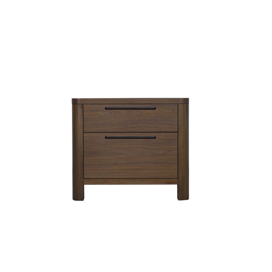 Modus Totes Two Drawer Nightstand in English Walnut