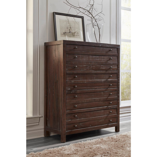 Modus Modus Modus Townsend Five Drawer Solid Wood Chest in Java