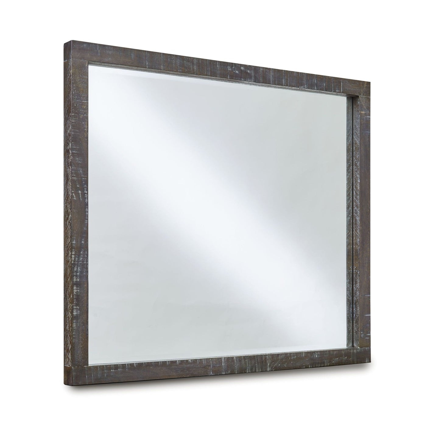 Modus Townsend Solid Wood Beveled Glass Mirror in Gunmetal