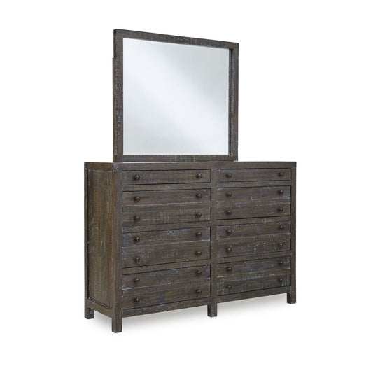 Modus Townsend Solid Wood Eight Drawer Dresser in Gunmetal
