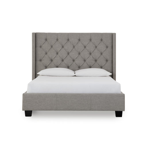 Modus Verona Upholstered Footboard Storage Bed in Speckled Grey