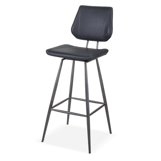 Modus Vinson Modern Swivel Bar Stool in Cobalt