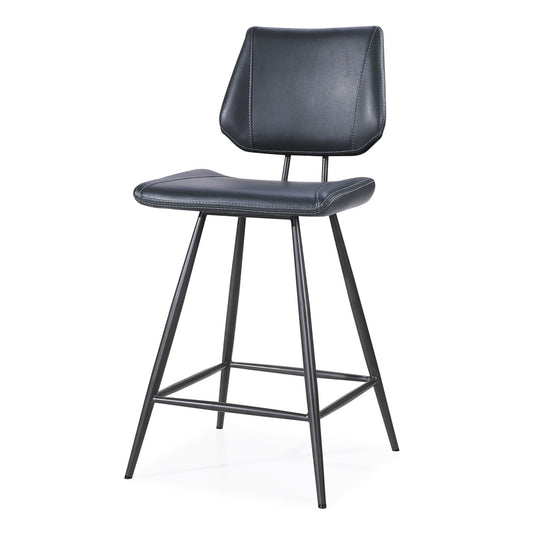 Modus Vinson Modern Swivel Counter Stool in Cobalt