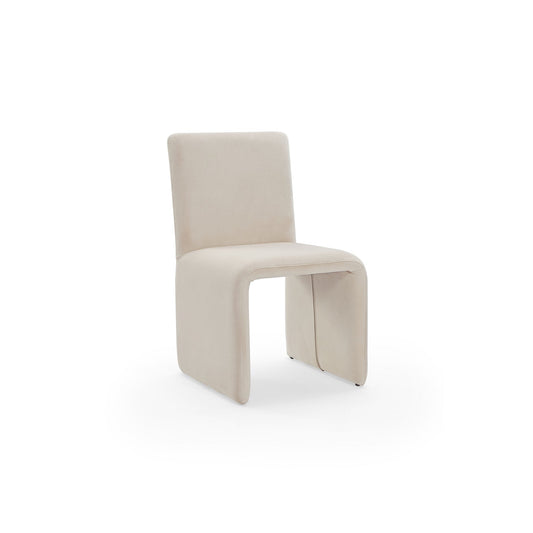 Modus Winston Fully Upholstered Side chair in Sand Velvet