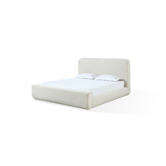 Modus Wisteria Upholstered Platform Bed in Frosty Corduroy
