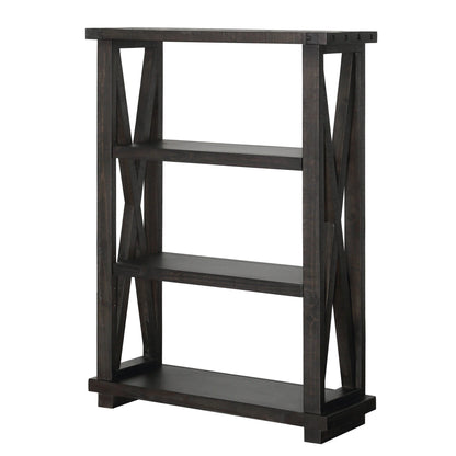 Modus Yosemite Solid Wood 54x39 inch Bookshelf in Cafe
