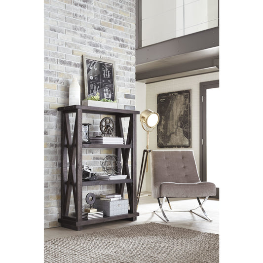 Modus Yosemite Solid Wood 54x39 inch Bookshelf in Cafe
