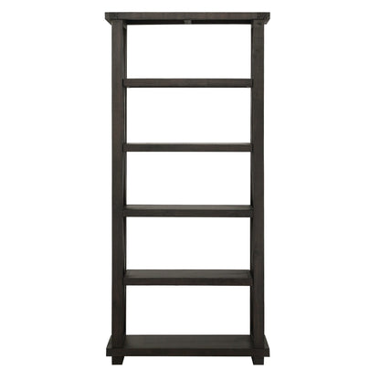 Modus Yosemite Solid Wood 82x39 inch Bookshelf in Cafe