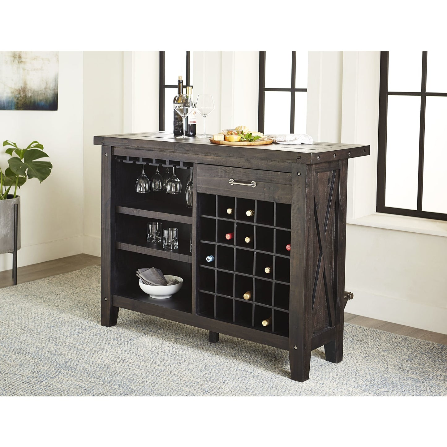 Modus Yosemite Solid Wood Bar Table in Cafe