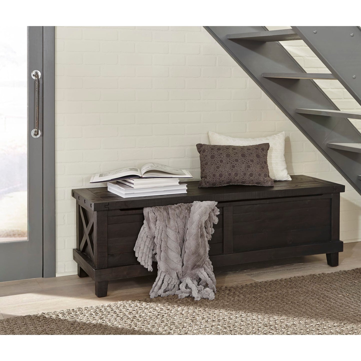 Modus Yosemite Solid Wood Blanket Box in Cafe