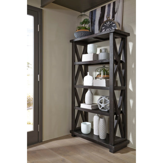 Modus Yosemite Solid Wood Bookcase in Cafe