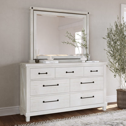 Modus Yosemite Solid Wood Dresser in Rustic White