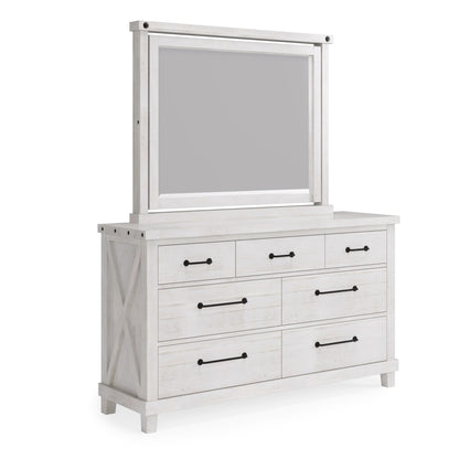 Modus Yosemite Solid Wood Dresser in Rustic White