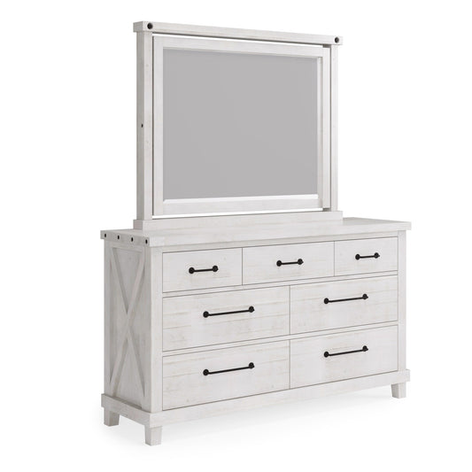 Modus Yosemite Solid Wood Dresser in Rustic White