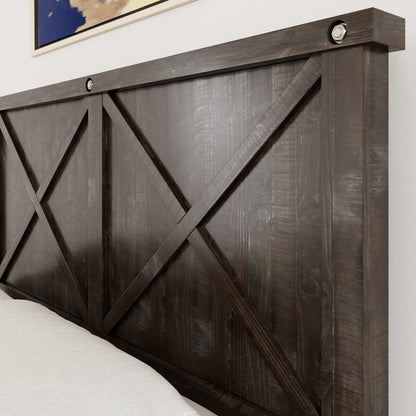 Modus Yosemite Solid Wood Footboard Storage Bed in Cafe