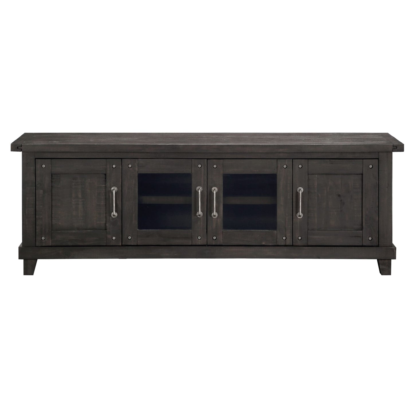 Modus Yosemite Solid Wood Four Door Media Console in Cafe