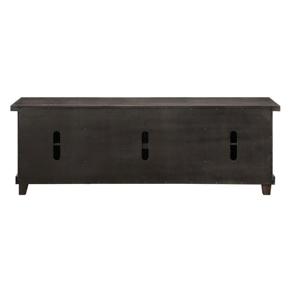 Modus Yosemite Solid Wood Four Door Media Console in Cafe