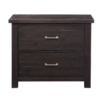 Modus Yosemite Solid Wood Lateral File Cabinet in Cafe