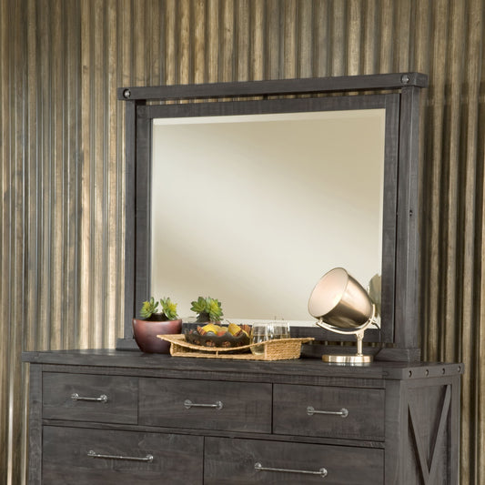 Modus Yosemite Solid Wood Mirror in Cafe