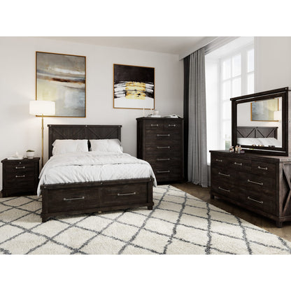 Modus Yosemite Solid Wood Nightstand in Cafe