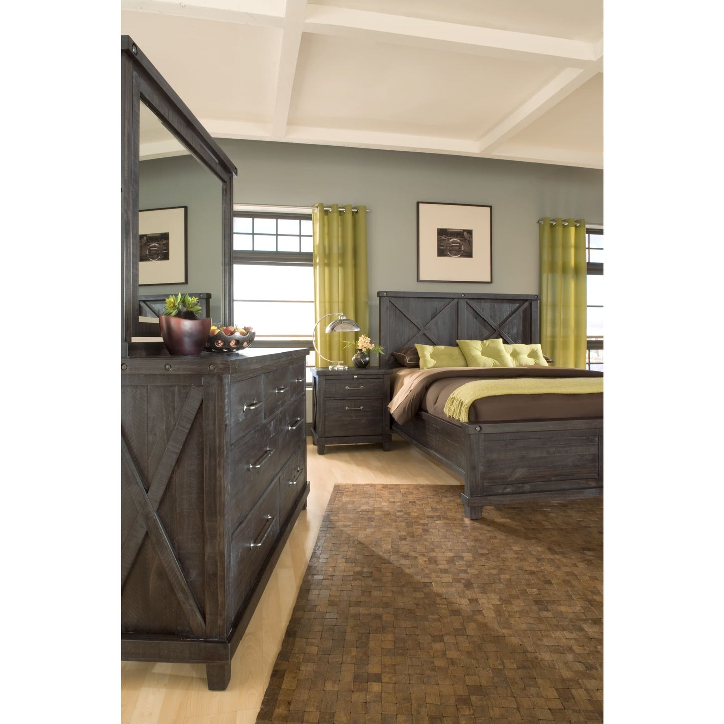 Modus Yosemite Solid Wood Nightstand in Cafe