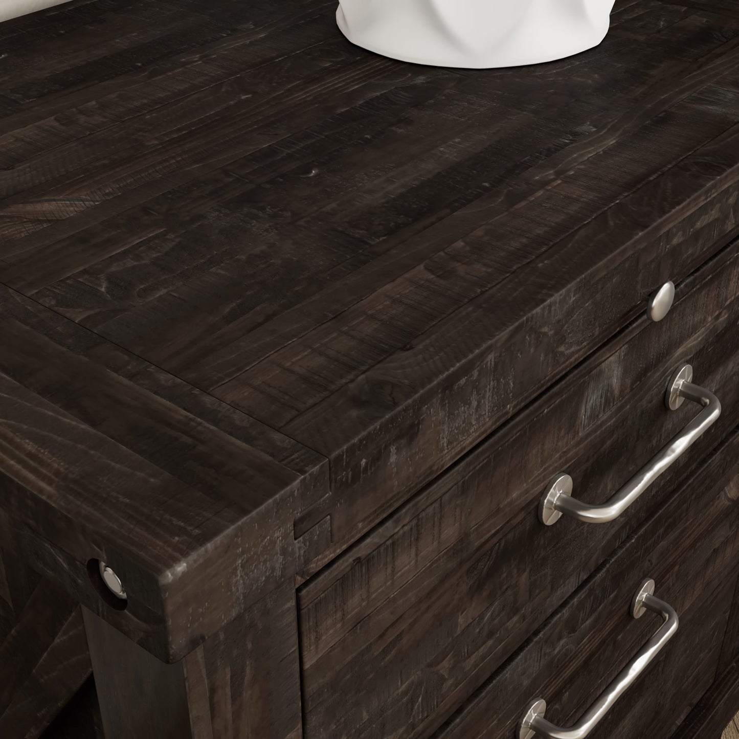 Modus Yosemite Solid Wood Nightstand in Cafe